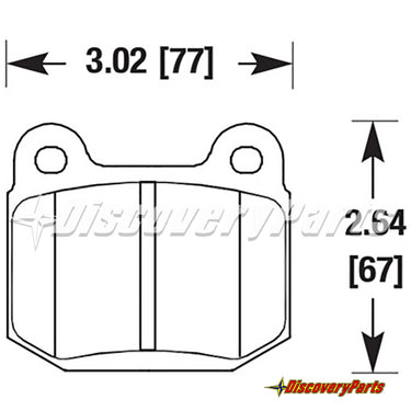 Carbotech CT109L Lotus Elise (2005-11) Front Brake Pad Set